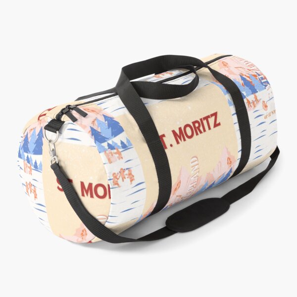 Item preview, St. Moritz Travel Art, Switzerland Travel Art, Retro designed and sold by Magic Love Art Print.