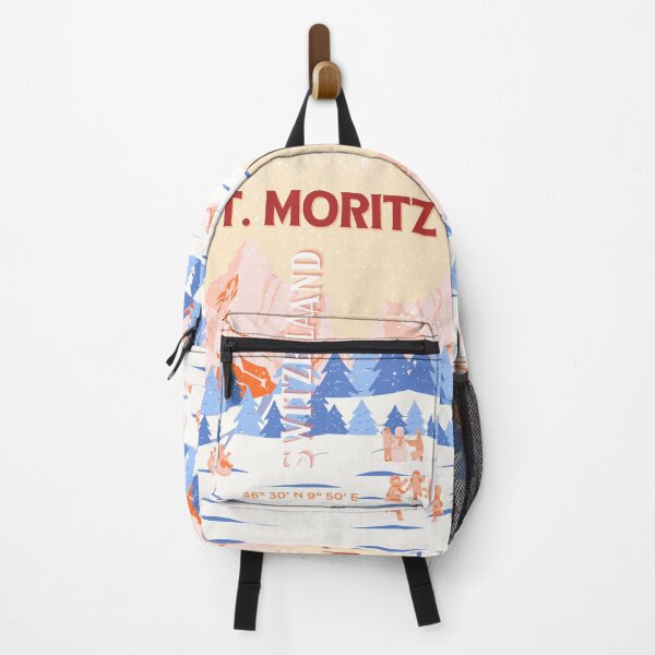 Item preview, St. Moritz Travel Art, Switzerland Travel Art, Retro designed and sold by Magic Love Art Print.