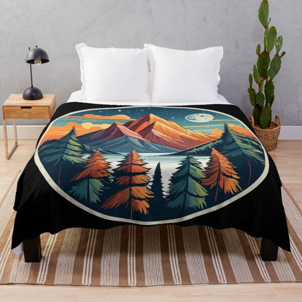 Item preview, Majestic Mountain Under the Moon designed and sold by livvestudio.