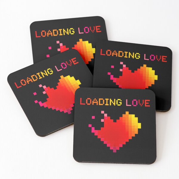 Item preview, Loading Love Pixel Heart Valentines designed and sold by Amanda's Factory.