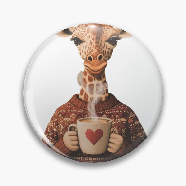 Item preview, Giraffe and Cup of Coffee designed and sold by NicolasGlowArt.