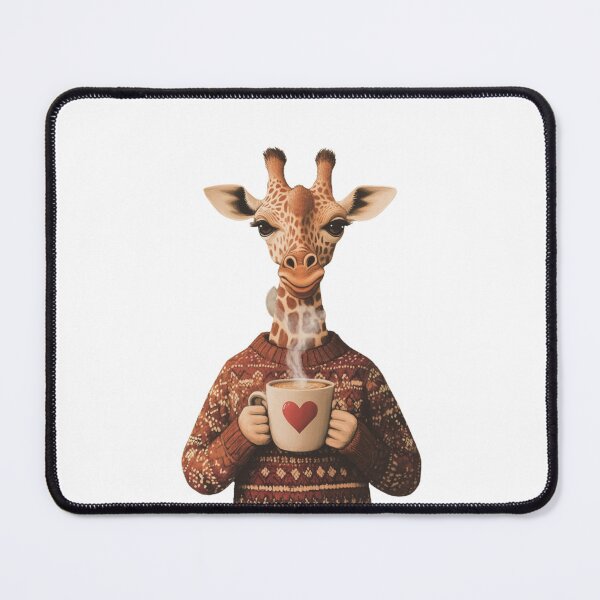Item preview, Giraffe and Cup of Coffee designed and sold by NicolasGlowArt.