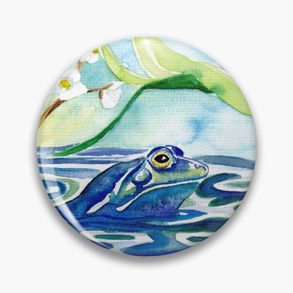 Artikelvorschau, Moorfrosch Aquarell entworfen und verkauft von EwieEnte.