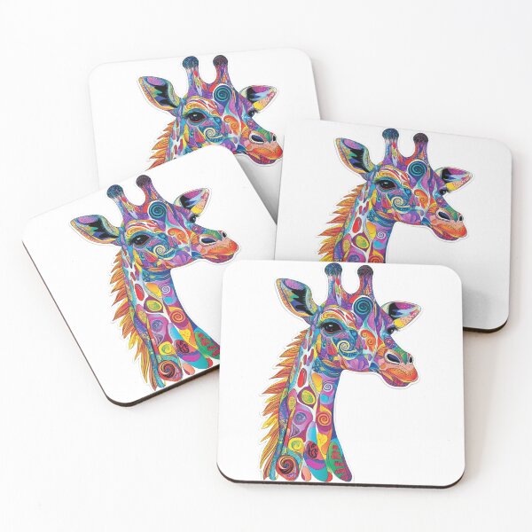 Item preview, Colorful Giraffe designed and sold by NicolasGlowArt.