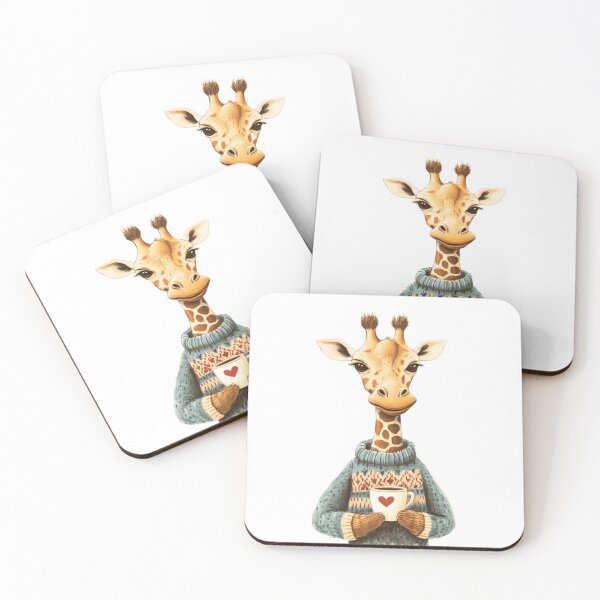 Item preview, Giraffe Coffee Lover designed and sold by NicolasGlowArt.