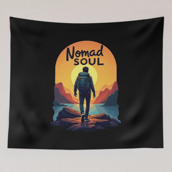 Item preview, Freedom and adventure: The nomadic soul lives designed and sold by ArtCreator2023.