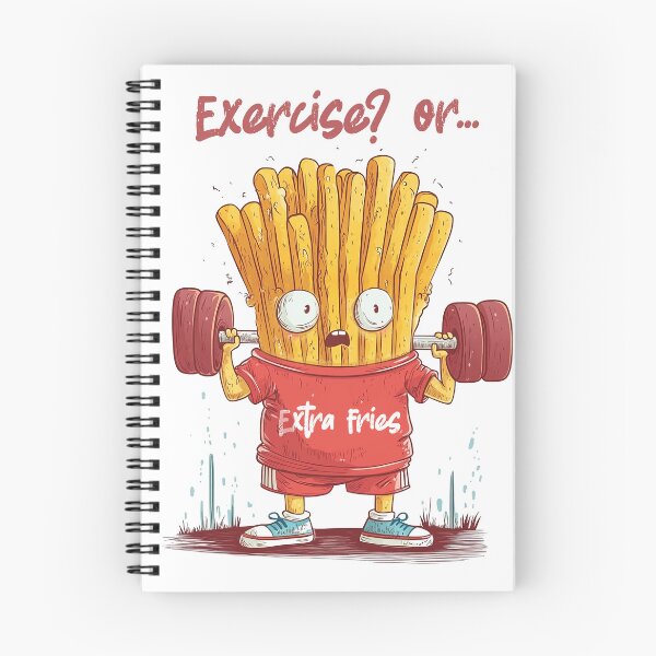 Item preview, Execise? Oh, extra fries! designed and sold by Kunai art.