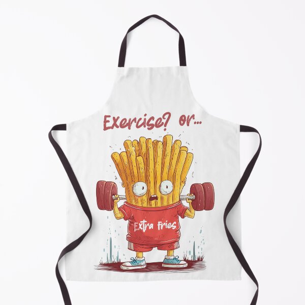Item preview, Execise? Oh, extra fries! designed and sold by Kunai art.