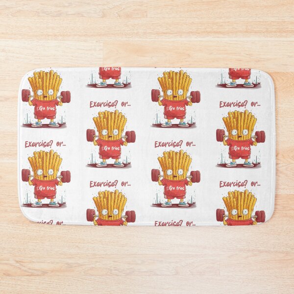 Item preview, Execise? Oh, extra fries! designed and sold by Kunai art.