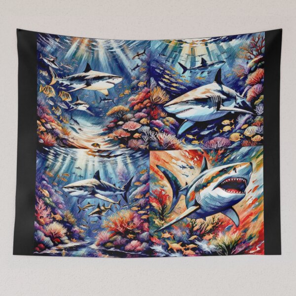 Item preview, Sharks, Jaws and corals bulk#1 designed and sold by Helios Be. Lavsh.