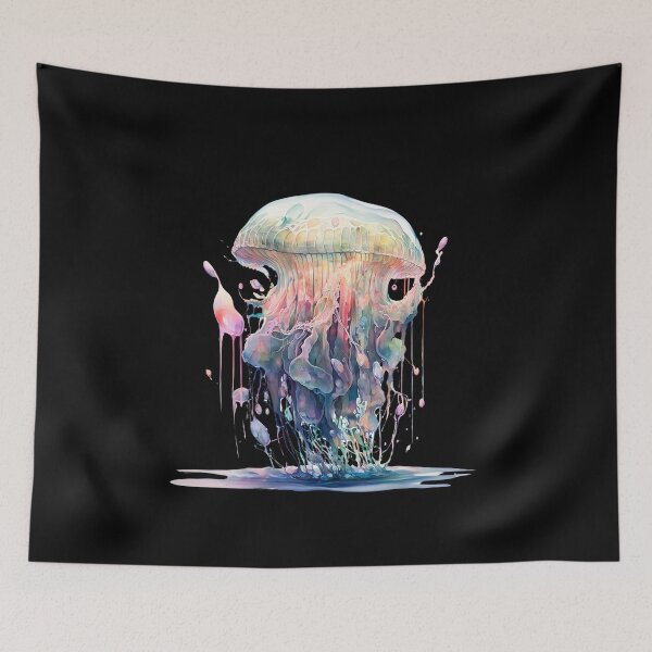Item preview, Watercolor Jellyfish, Ocean Beauty Art designed and sold by FelkMariShop.