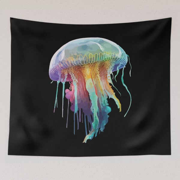 Item preview, Watercolor Jellyfish, Ocean Beauty Art designed and sold by FelkMariShop.