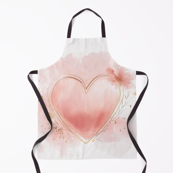 Item preview, Soft Watercolor Heart with Golden Touch designed and sold by Desireehaz.