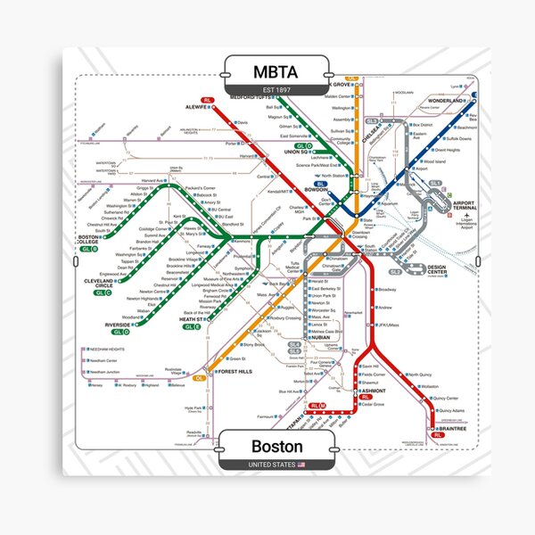 Item preview, Subway - Boston designed and sold by aleibanez.