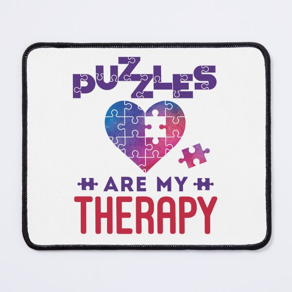 Item preview, Puzzles Are My Therapy Jigsaw Puzzle Lover Enthusiast designed and sold by jaygo.