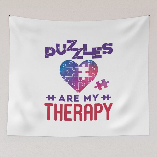 Item preview, Puzzles Are My Therapy Jigsaw Puzzle Lover Enthusiast designed and sold by jaygo.