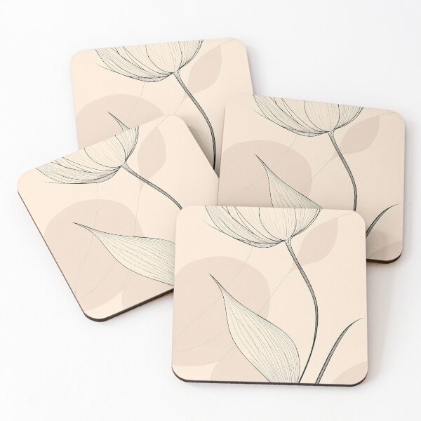 Item preview, Stylish flower line art designed and sold by anytka.
