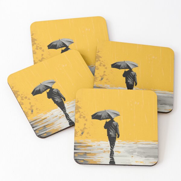Item preview, Man with Umbrella in Rain designed and sold by anytka.