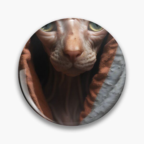 Item preview, Majestic Sphynx Cat Wrapped in Cozy Blanket designed and sold by anytka.