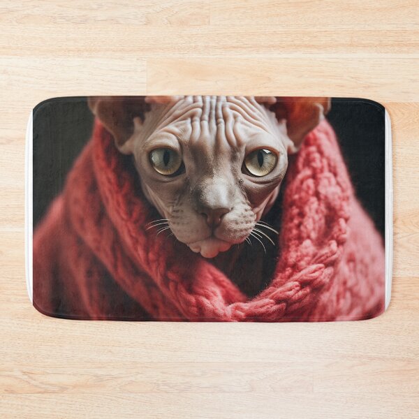 Item preview, Majestic Sphynx Cat Wrapped in Cozy Blanket designed and sold by anytka.