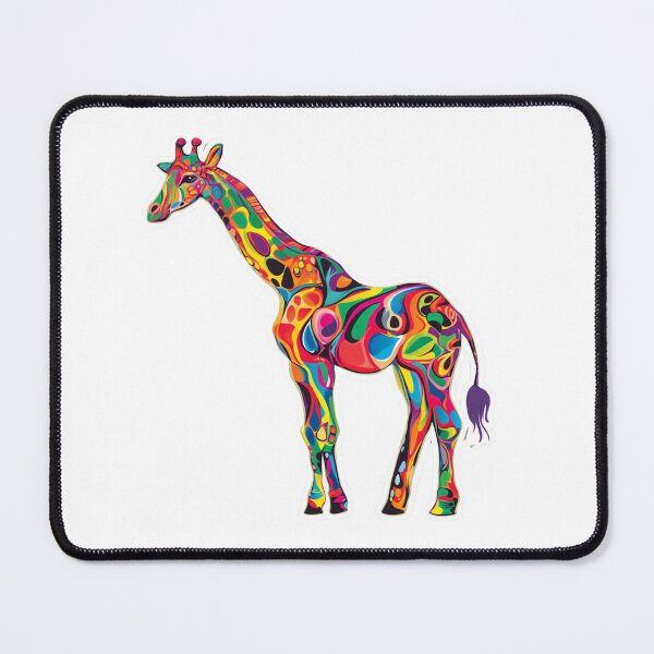 Item preview, Colorful Giraffe Sticker designed and sold by NicolasGlowArt.