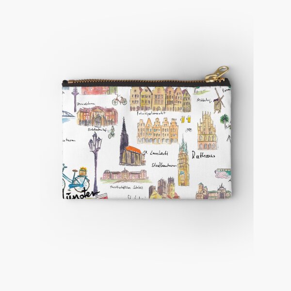 Item preview, Münster Germany Illustrations with Travel Plans Highlights and Memories designed and sold by artshop77.