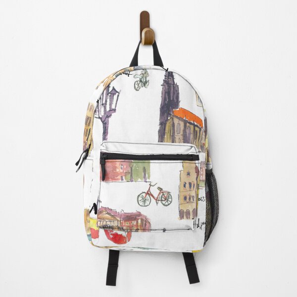 Item preview, Münster Germany Illustrations with Travel Plans Highlights and Memories designed and sold by artshop77.