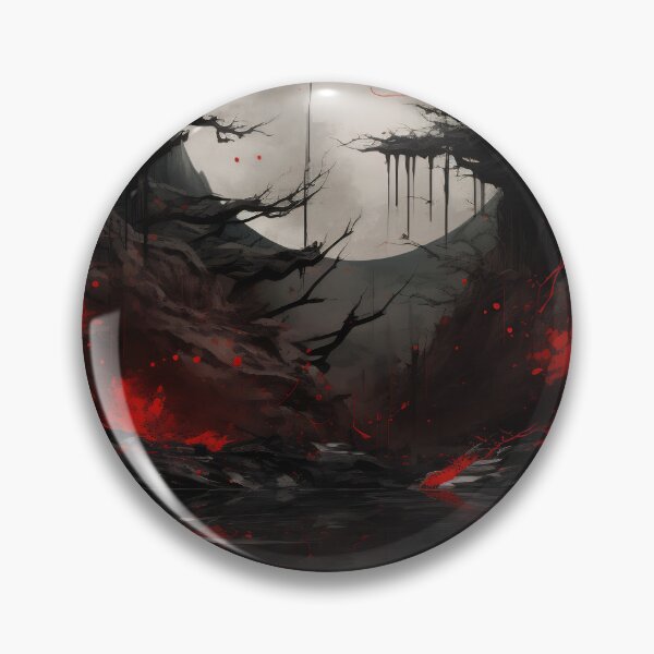 Item preview, Dark Fantasy Landscape with Crimson Accents designed and sold by anytka.