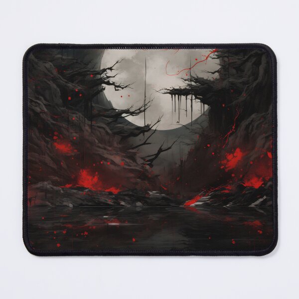 Item preview, Dark Fantasy Landscape with Crimson Accents designed and sold by anytka.