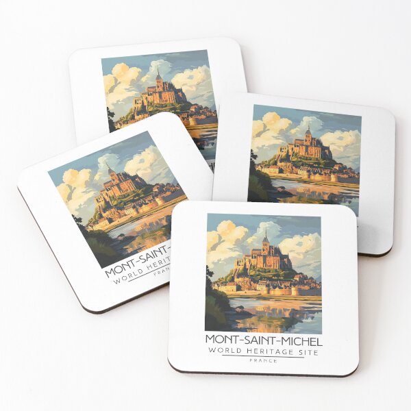 Item preview, A Vintage Travel Poster of Mont-Saint-Michel - France  designed and sold by GoodOldVintage.