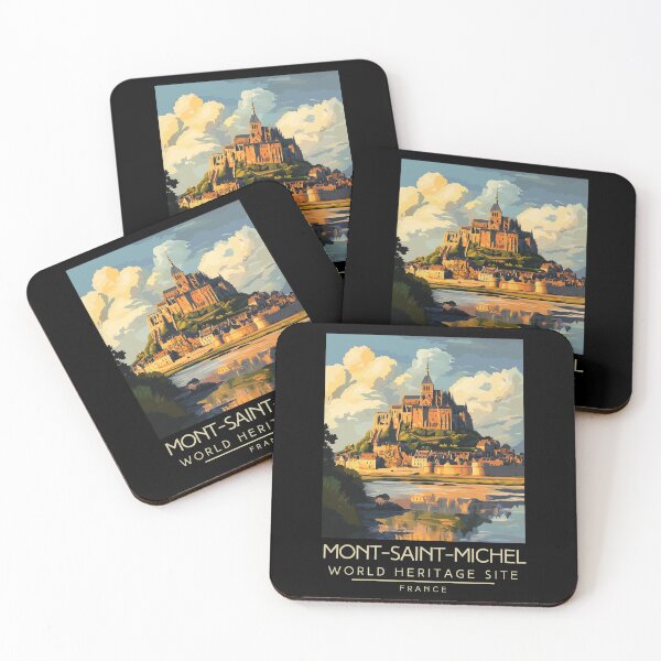 Item preview, A Vintage Travel Poster of Mont-Saint-Michel - France  designed and sold by GoodOldVintage.