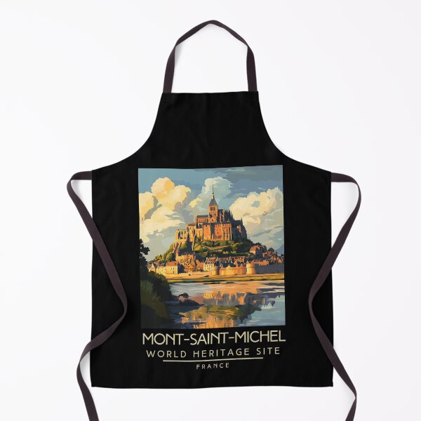 Item preview, A Vintage Travel Poster of Mont-Saint-Michel - France designed and sold by GoodOldVintage.