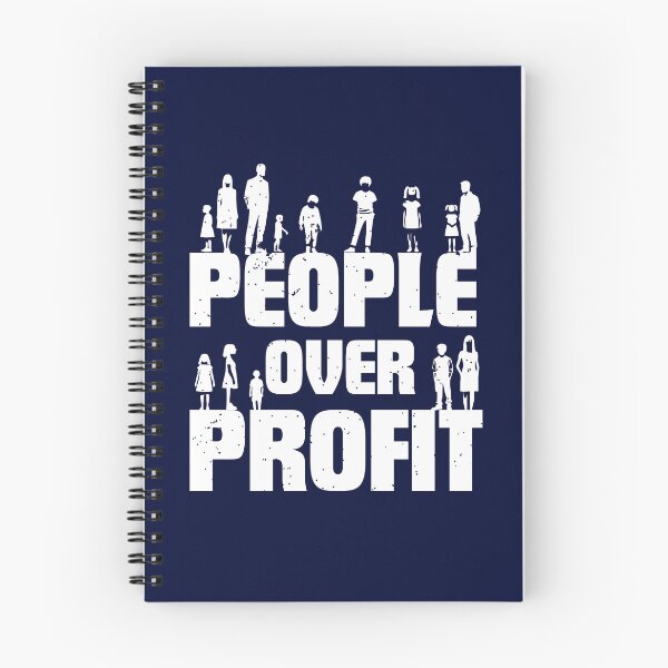 Item preview, People Over Profit Anti Capitalist Commentary on Capitalist Free Market Economy Greedy designed and sold by Teemaniac.