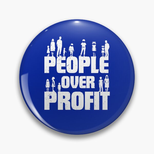 Item preview, People Over Profit Anti Capitalist Commentary on Capitalist Free Market Economy Greedy designed and sold by Teemaniac.