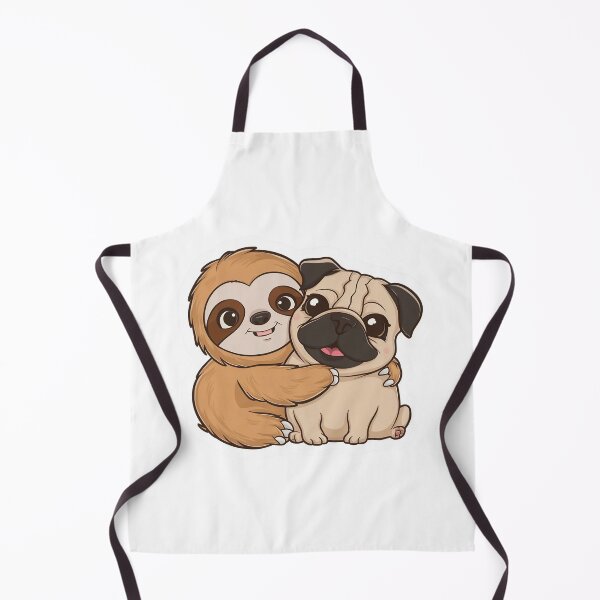 Item preview, Cute Sloth and Pug Friendship for Valentines Day designed and sold by Laugh-Lines.