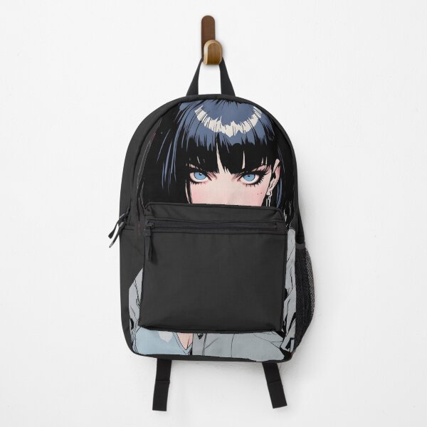 Vista previa del artículo con la obra «Chica con ojos azules Anime Retro de los 80s», diseñado y vendido por 1998Tienda.