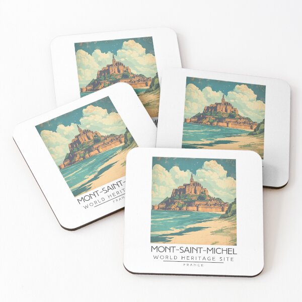 Item preview, A Vintage Travel Poster of Mont-Saint-Michel - France  designed and sold by GoodOldVintage.