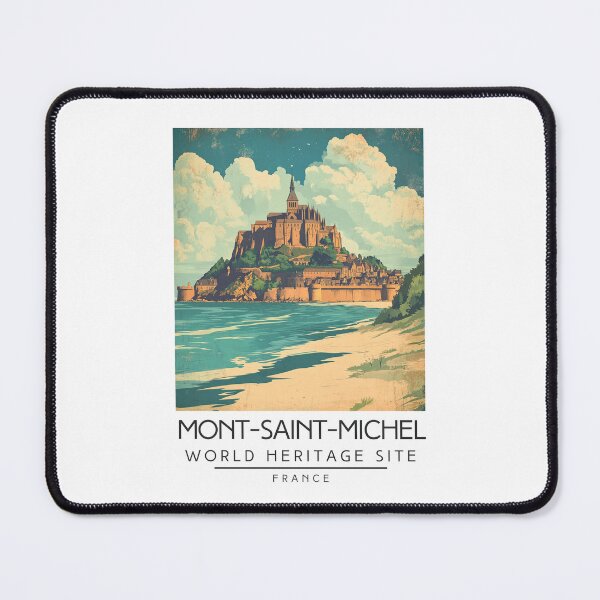 Item preview, A Vintage Travel Poster of Mont-Saint-Michel - France  designed and sold by GoodOldVintage.