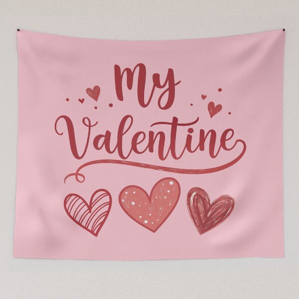 Item preview, My Valentine - Romantic Hand-Drawn Valentine's Day Design designed and sold by JPees.