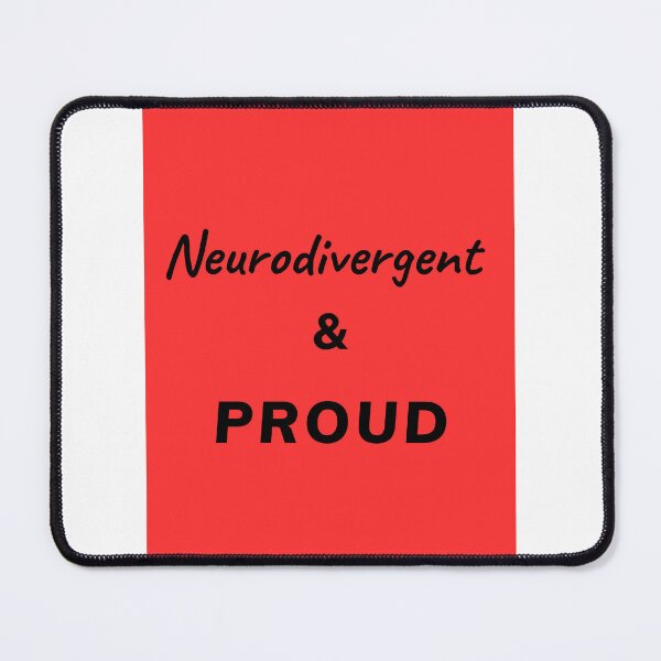 Item preview, Neurodivergent and Proud - Red designed and sold by TheNeuroVerse.