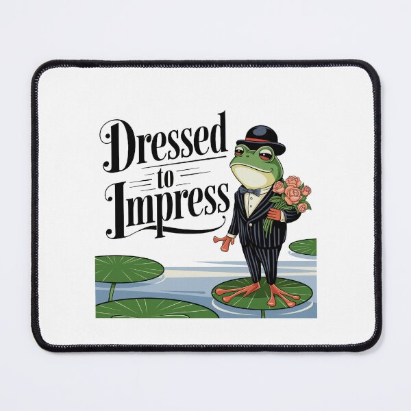 Item preview, Charming Frog with Roses - Dressed to Impress designed and sold by OldSchoolRetro.