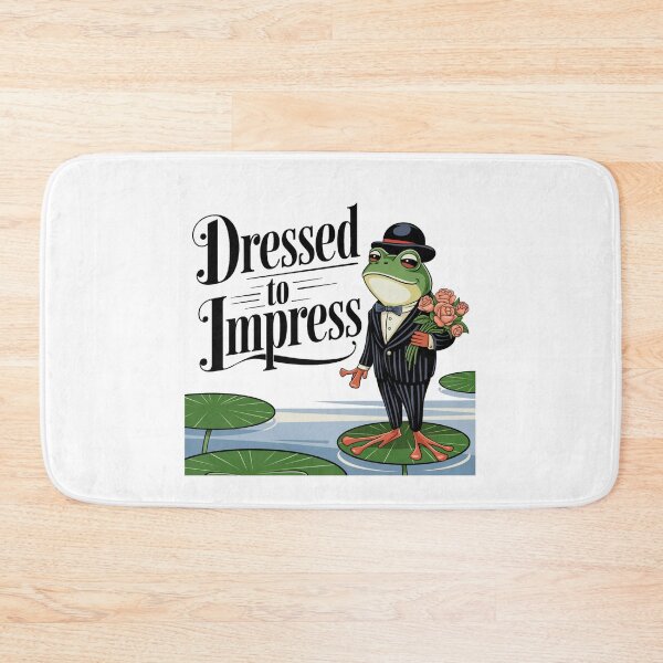 Item preview, Charming Frog with Roses - Dressed to Impress designed and sold by OldSchoolRetro.