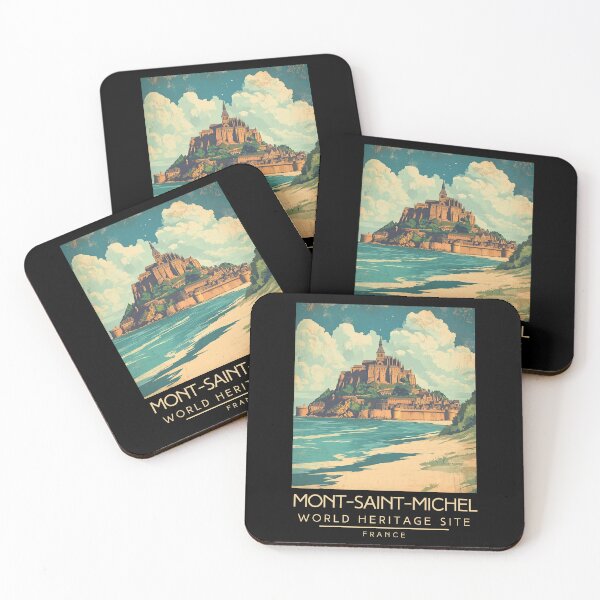Item preview, A Vintage Travel Poster of Mont-Saint-Michel - France  designed and sold by GoodOldVintage.
