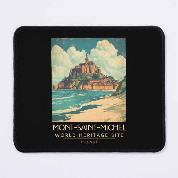 Item preview, A Vintage Travel Poster of Mont-Saint-Michel - France  designed and sold by GoodOldVintage.