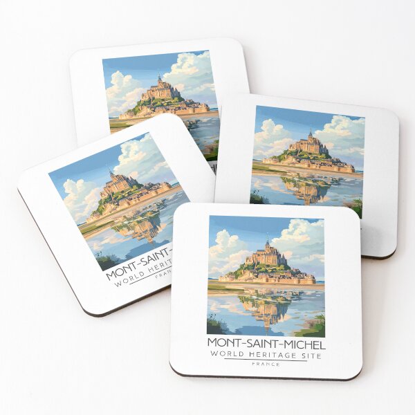 Item preview, A Vintage Travel Poster of Mont-Saint-Michel - France  designed and sold by GoodOldVintage.
