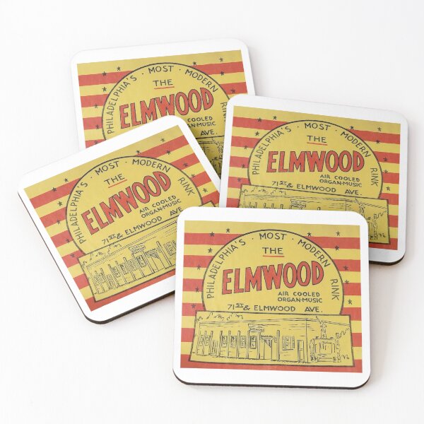 Item preview, The Elmwood Philadelphia Pennsylvania Roller Skating Rink Sticker Decal Label Design 2 designed and sold by tislord.