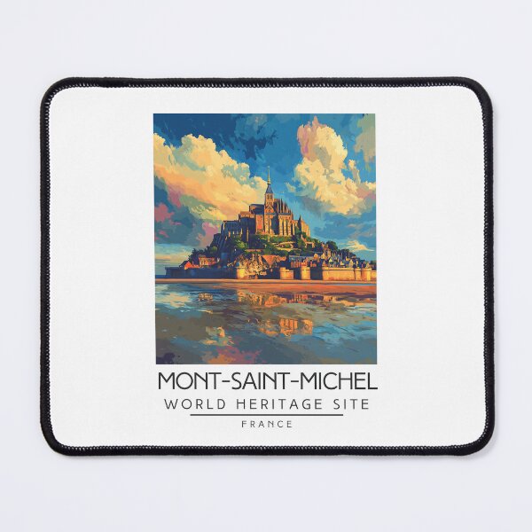 Item preview, A Vintage Travel Poster of Mont-Saint-Michel - France  designed and sold by GoodOldVintage.