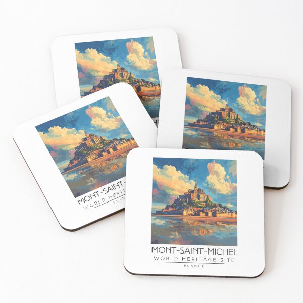 Item preview, A Vintage Travel Poster of Mont-Saint-Michel - France  designed and sold by GoodOldVintage.