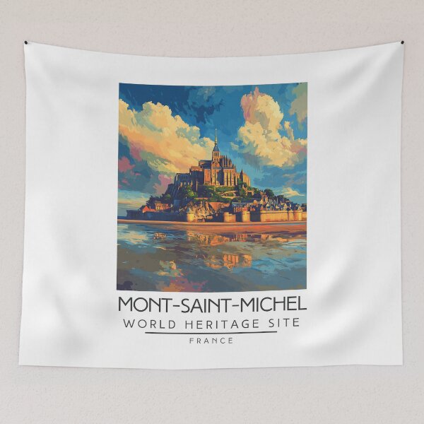 Item preview, A Vintage Travel Poster of Mont-Saint-Michel - France  designed and sold by GoodOldVintage.
