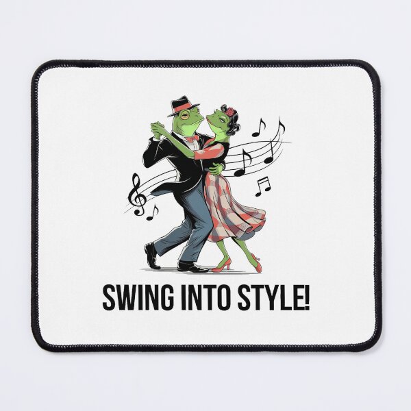 Item preview, Swing into Style - Dancing Frogs designed and sold by OldSchoolRetro.